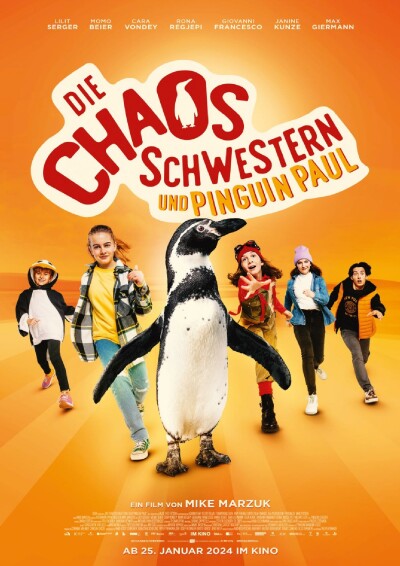Filmplakat Die Chaosschwestern und Pinguin Paul