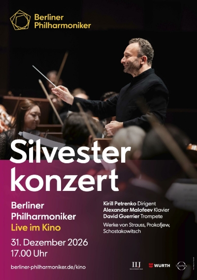 Filmplakat Berliner Philharmoniker Live im Kino - Silvesterkonzert 2026