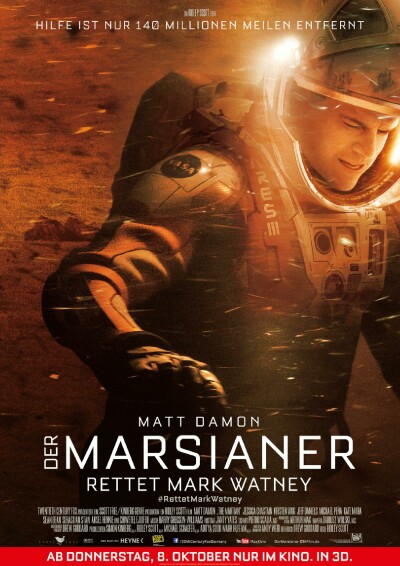 Filmplakat Der Marsianer - Rettet Mark Watney