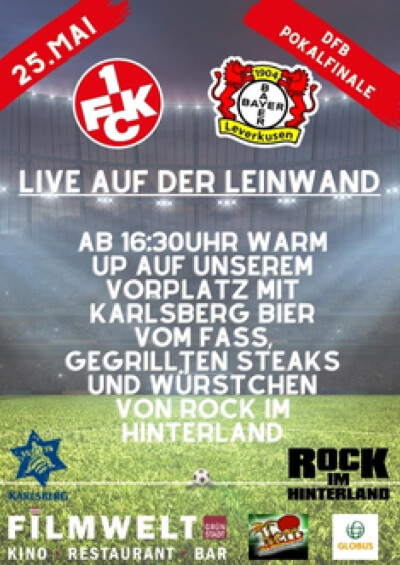 Filmplakat DFB Pokalfinale: 1. FC Kaiserslautern - Bayer 04 Leverkusen