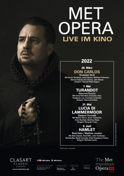 Filmplakat Met Opera 2021/22: Giuseppe Verdi DON CARLOS